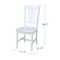 International Concepts Set of 2 San Remo Splatback Chairs, White C08-10P - alternate 5